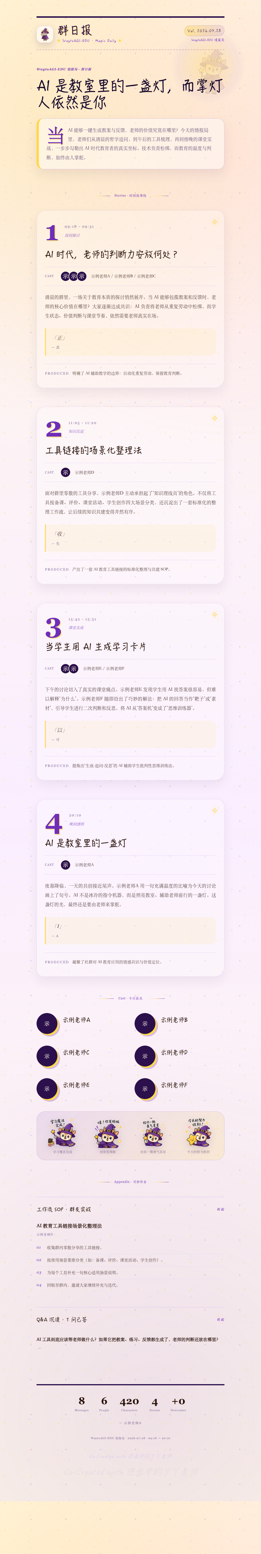 故事化群日报长图